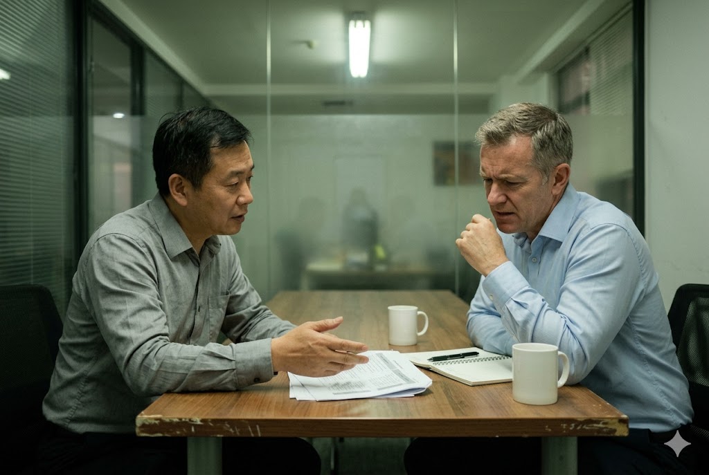 China Supplier Factory Audit Luckym sourcing agent conducting supplier factory audit meeting with manufacturer in China (ID#3)
