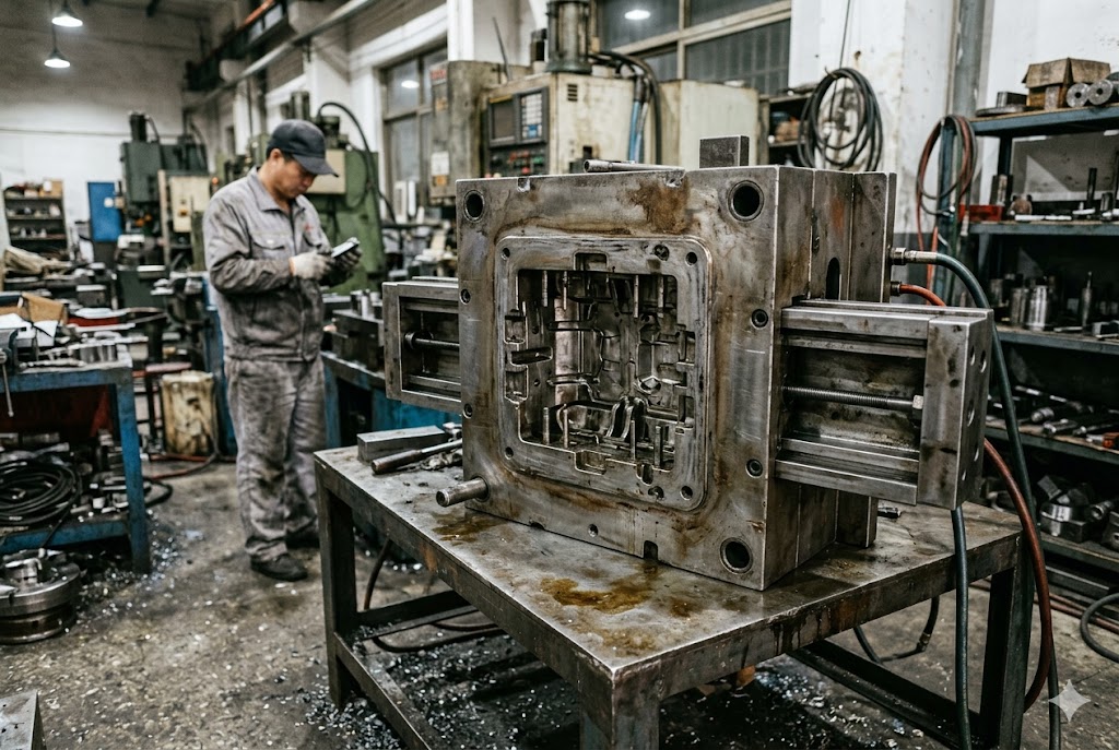 Custom Mold Manufacturing China Industrial injection mold for custom mechanical parts manufacturing China (ID#4)