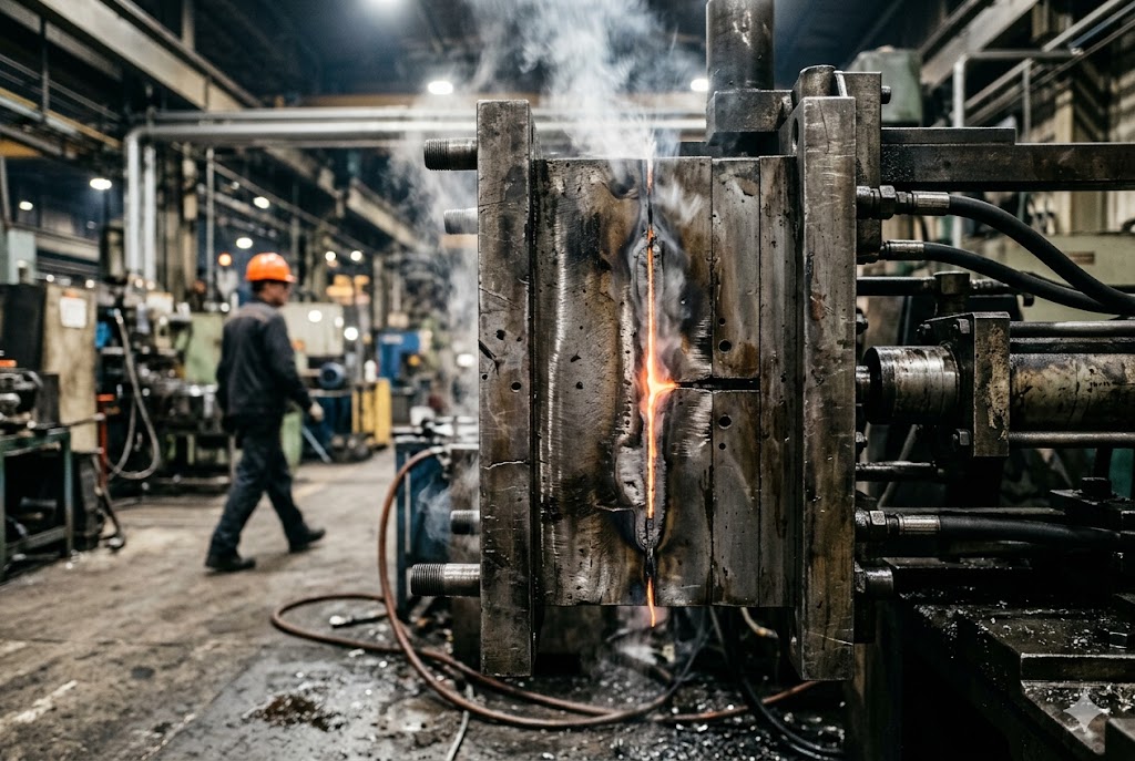 Hot metal mold casting in China custom mechanical parts factory (ID#1)