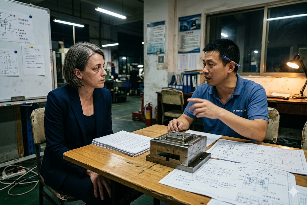 China Factory Audit Luckym sourcing agent conducting factory audit with Chinese manufacturer over technical drawings (ID#2)