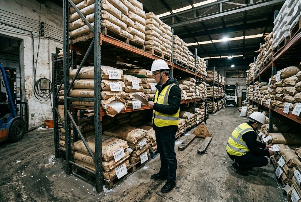 Supplier Warehouse Audit Inspection Quality control inspectors auditing inventory in a China supplier warehouse (ID#2)