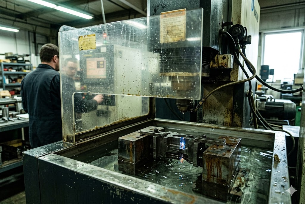 CNC Mold Manufacturing China CNC EDM machine operator programming precision metal mold in factory (ID#4)