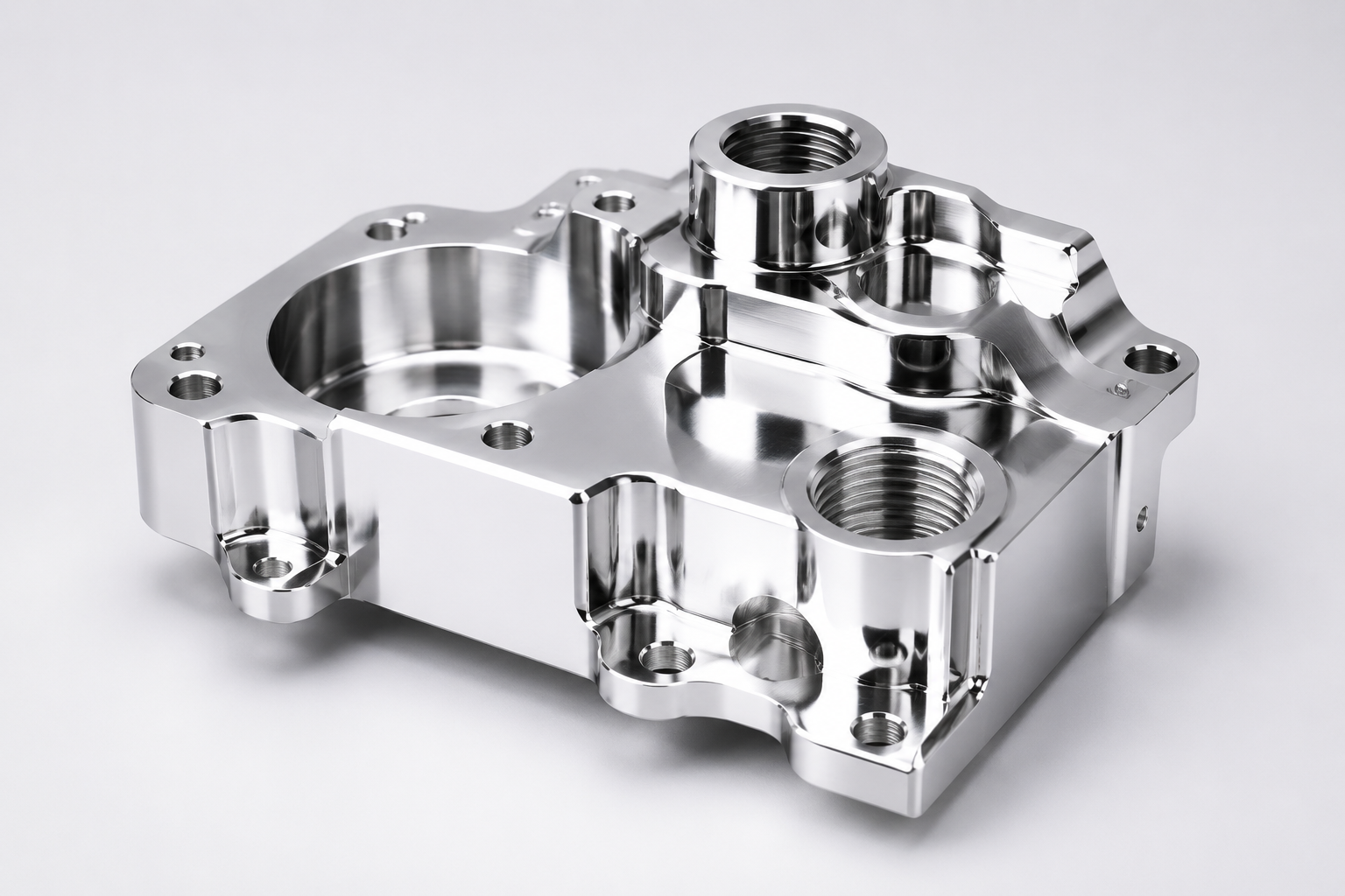 Polished CNC prototype part