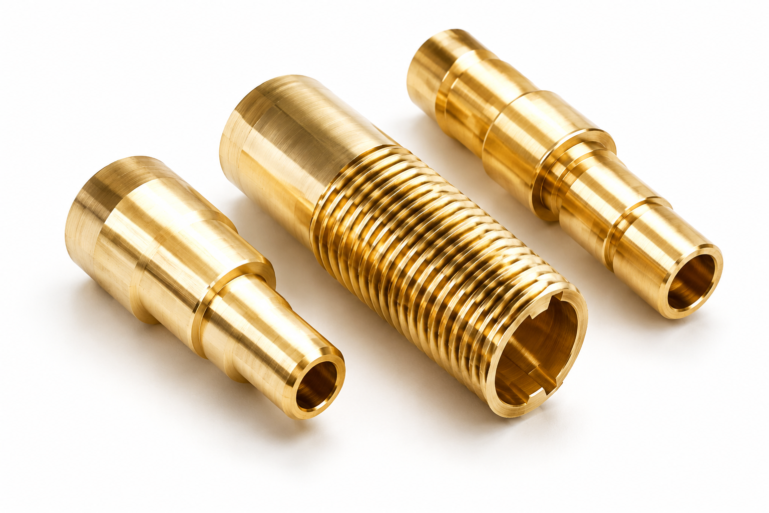 Swiss CNC machined brass connector