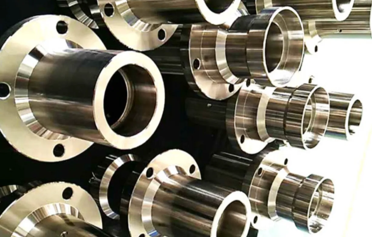 Nickel-plated precision metal components showing a smooth corrosion-resistant and wear-resistant metallic surface